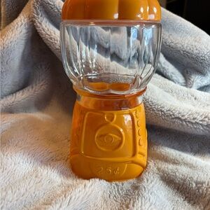 Target Orange and Clear Decorative Jar